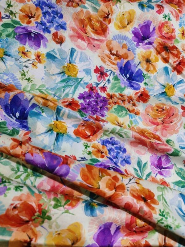 Heaven Floral Pure Lawn Fabric