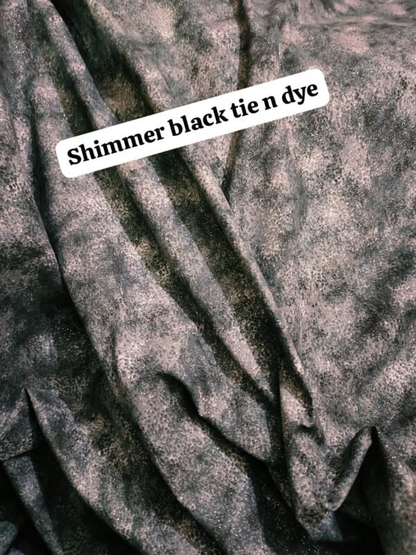 Shimmer Black tie n Dye Winter Cotton Fabric