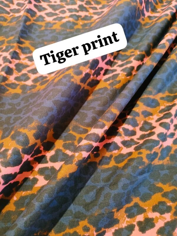 Tiger Print Winter Cotton Fabric