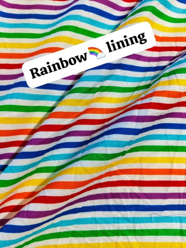 Rainbow Lining Winter Cotton Fabric