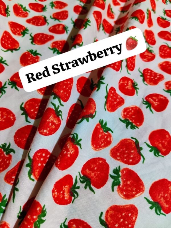 Red Strawberry New Winter Cotton Fabric