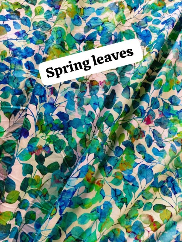 Spring Leaves Winter Cotton Fabric