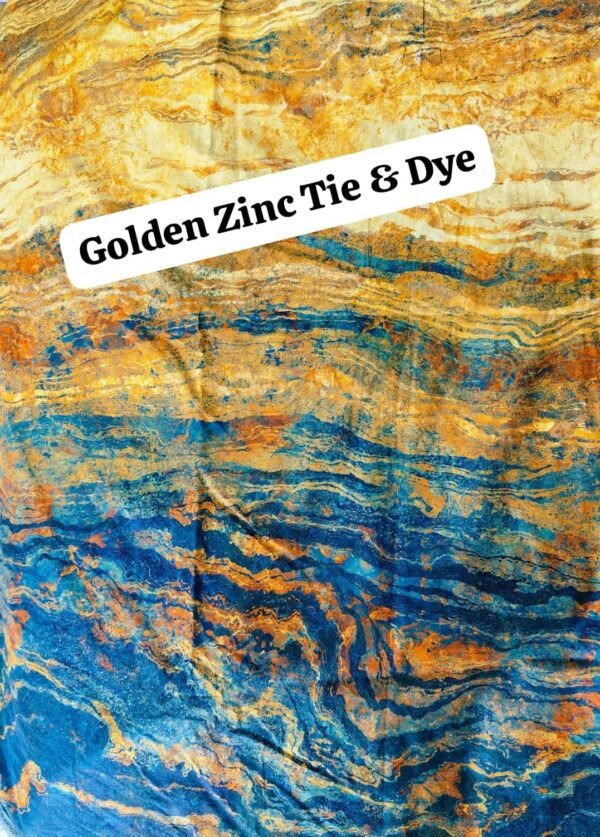 Golden Zinc Tie & Dye Winter Cotton Fabric