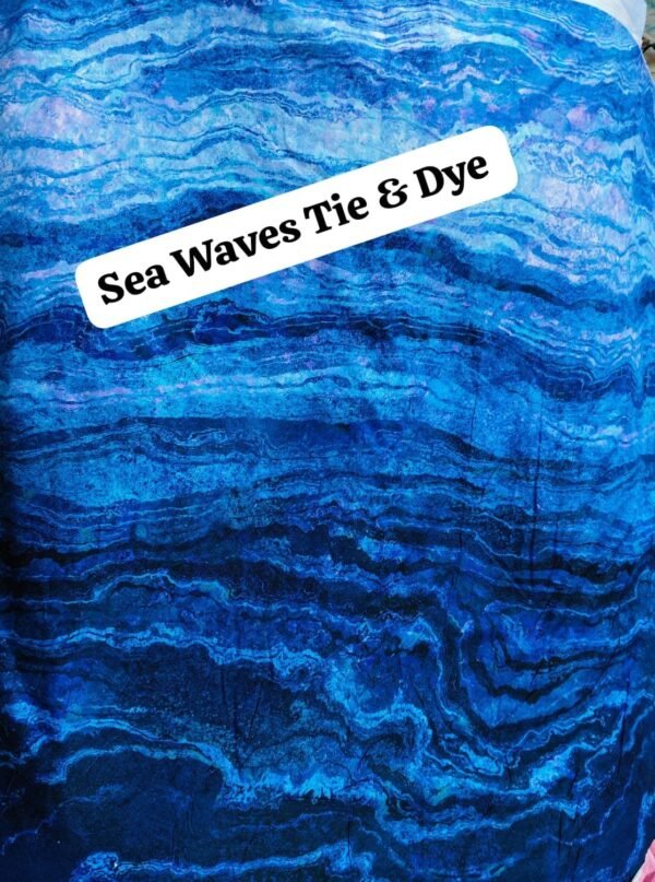 Sea Wave Tie & Dye Winter Cotton Fabric