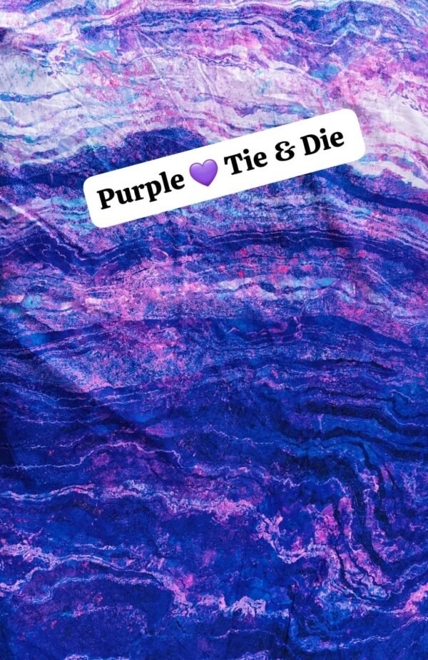 Purple Tie & Die Winter Cotton Fabric