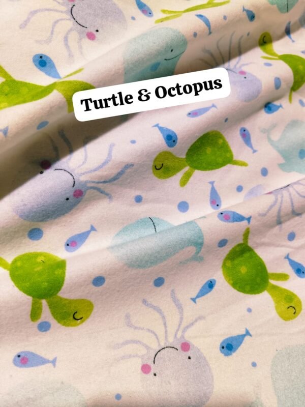 Turtle & Octopus Felaline Funky Fabric