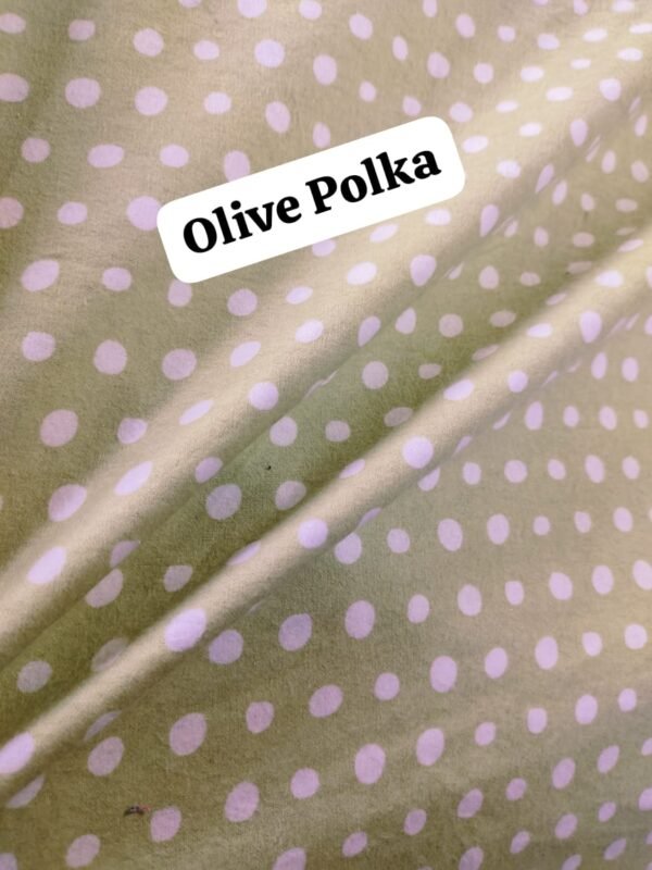 Olive Polka Felaline Funky fabric