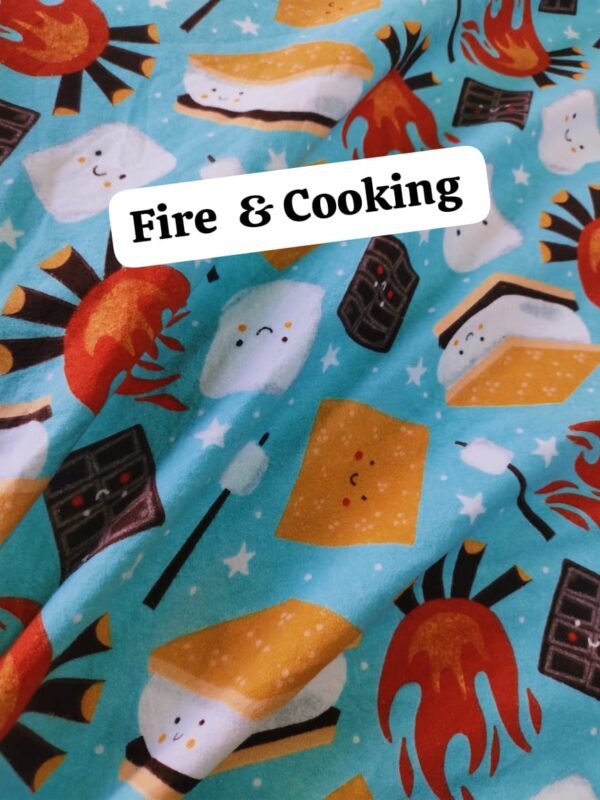 Fire & Cooking Felaline Funky fabric