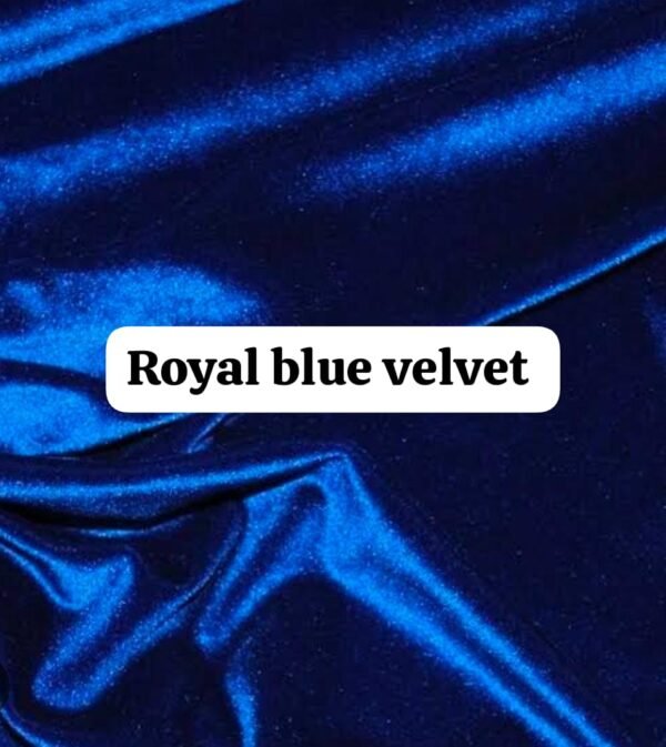 Royal blue velvet