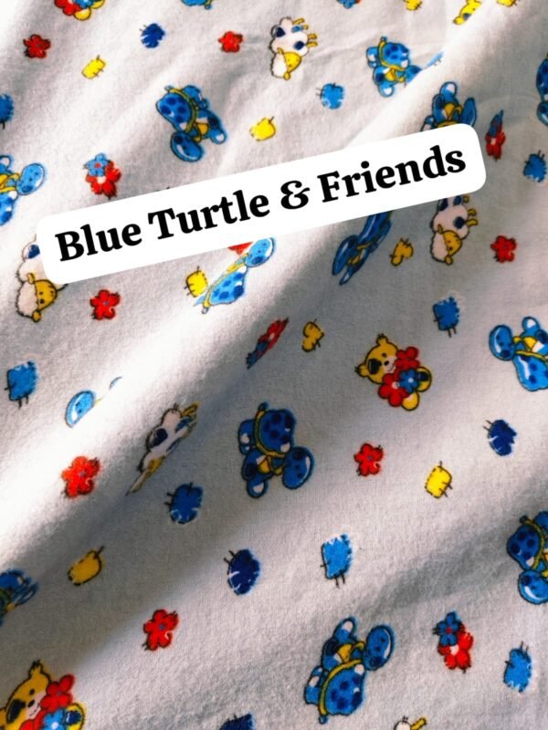 Blue Turtle & Friends Felaline Fabric