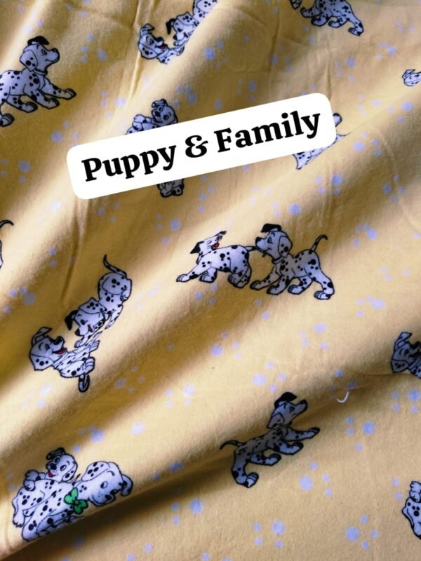 Puppy & Family Felaline Fabric