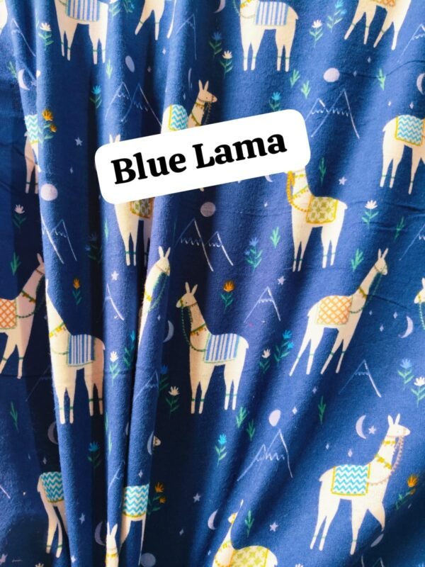 Blue Lama Felaline Fabric