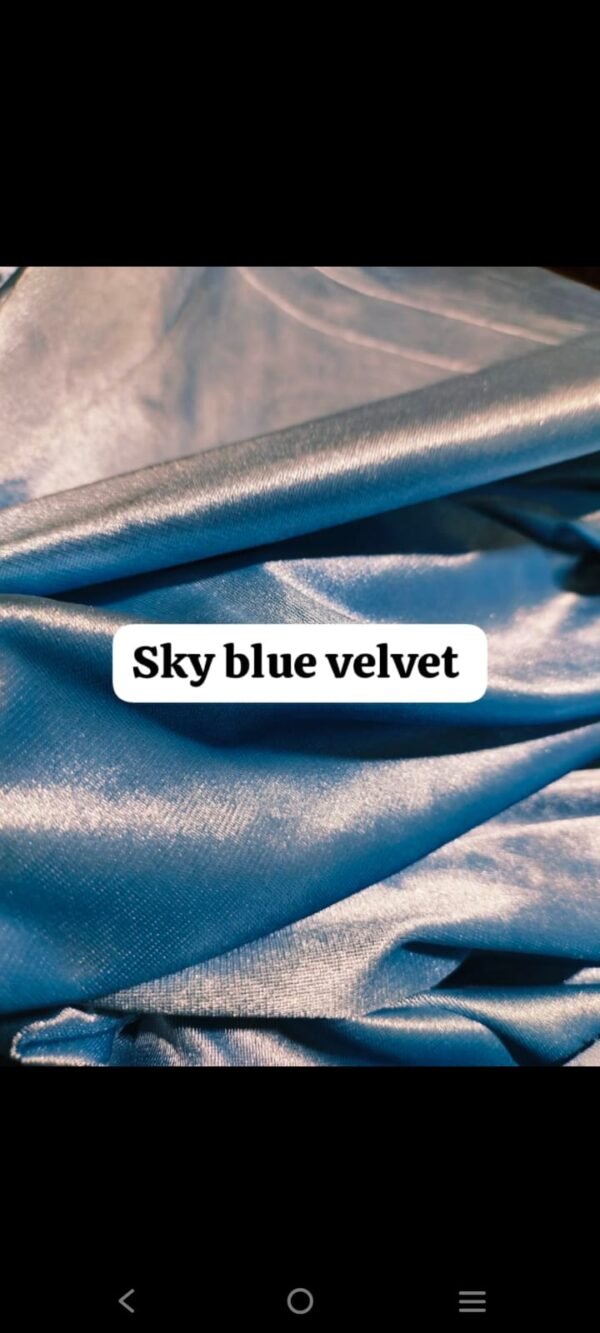 Sky Blue Velvet