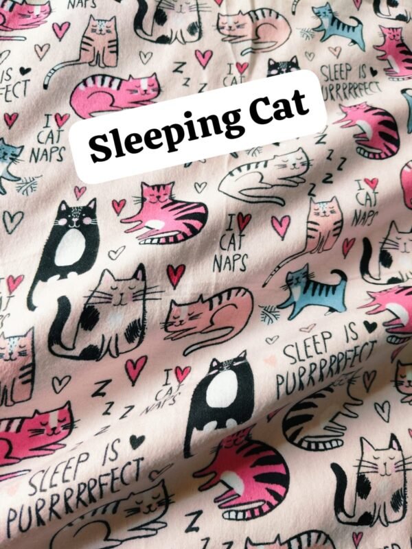 Sleeping Cat Felaline Fabric