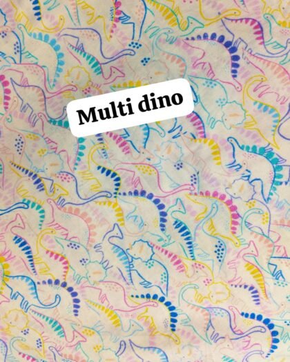 Multi dino Funky Cotton