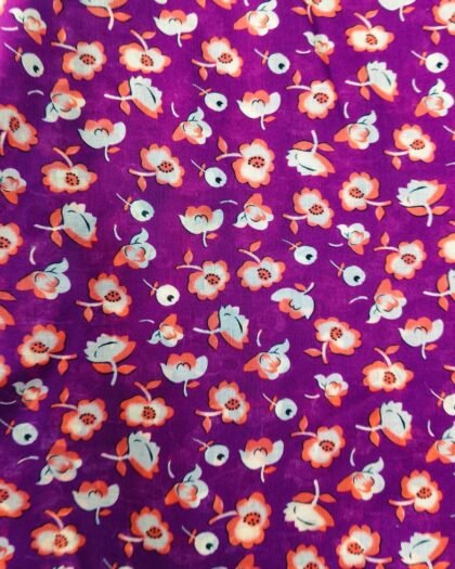 Purple Floral Lawn 63"