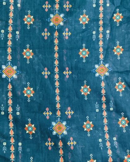 Jet Black Skin Floral Lawn 63 "