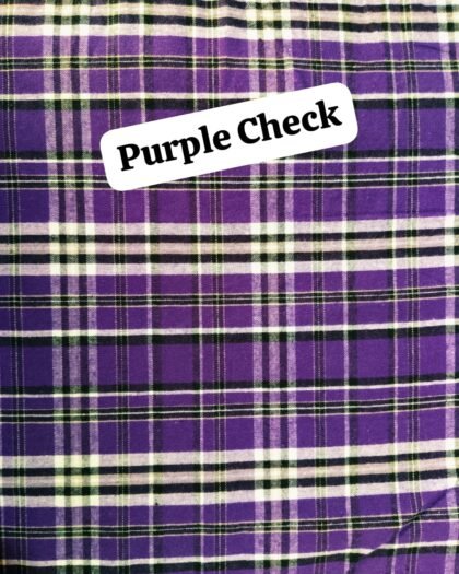 Purple Check Felaline Fabric 63 "