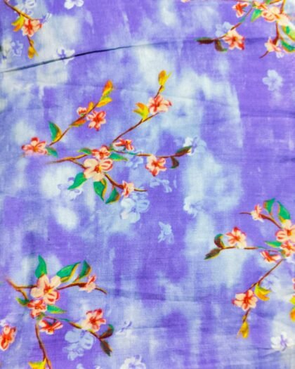 Purple Tulips Floral lawn 63"