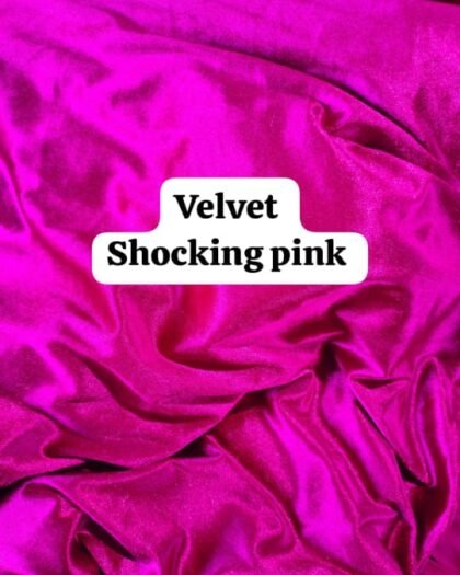 Pink Shocking Velvet 63"