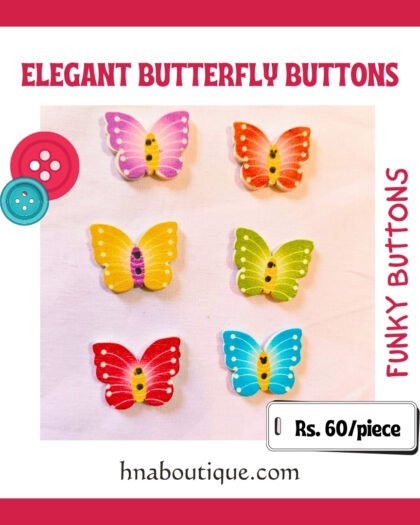 Elegant Butterfly – Funky Button