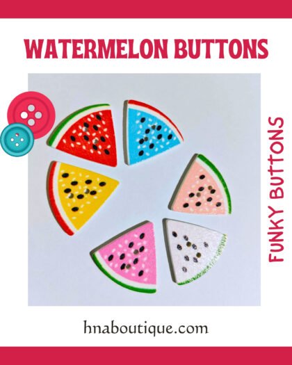 Watermelon Buttons