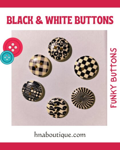 Black and White Buttons