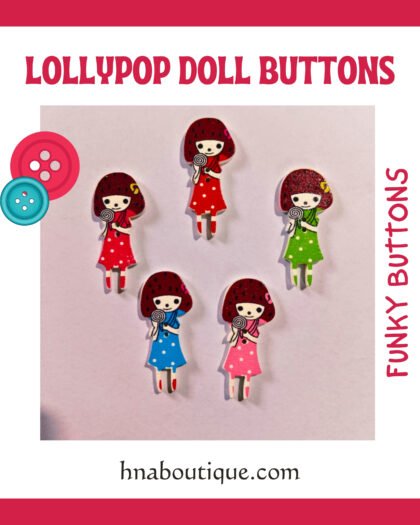 Lollypop Doll Buttons
