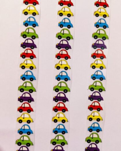 Large Car 39 Inches iron-on patch – non-embroidered, vibrant design from HnA Boutique Pakistan