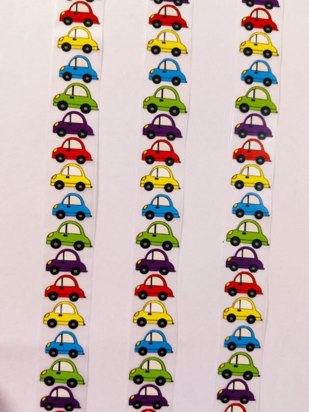 Large Car 39 Inches iron-on patch – non-embroidered, vibrant design from HnA Boutique Pakistan