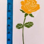 Front view of Yellow Flower iron-on patch – non-embroidered floral patch by HnA Boutique Pakistan