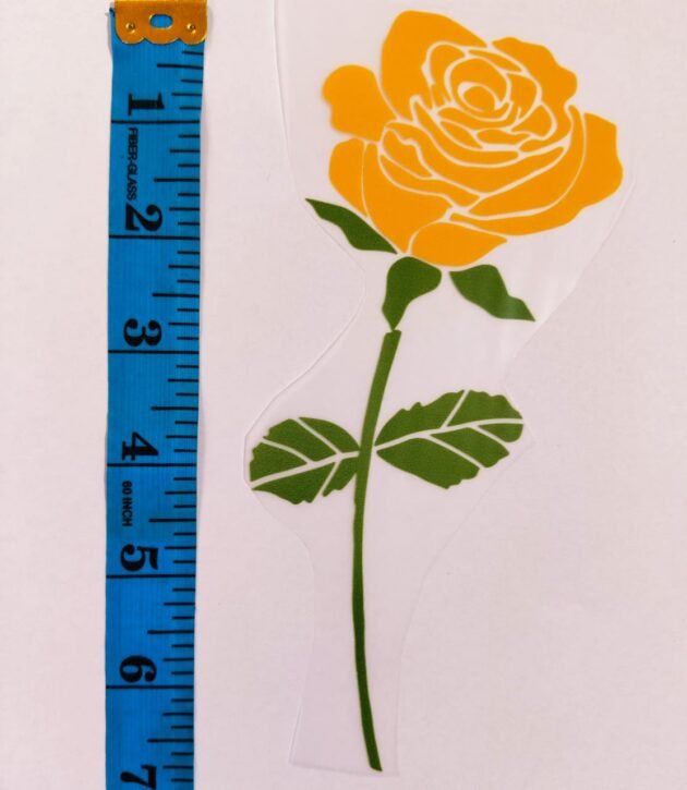 Front view of Yellow Flower iron-on patch – non-embroidered floral patch by HnA Boutique Pakistan