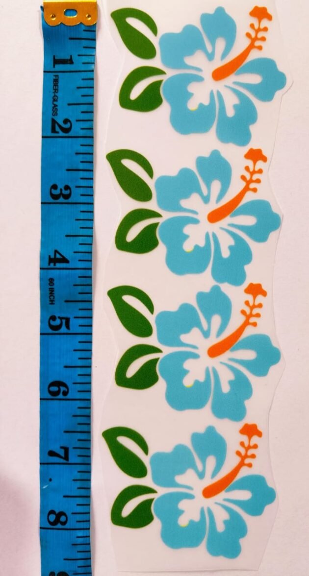 Buy SkyBlue Flowers Iron-On Patch – Trendy 39” DIY Fashion | HnA Boutique Pakistan