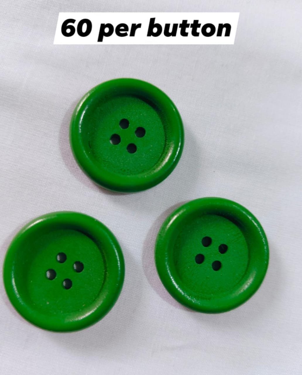 Front view of Green Classic funky button for kurtis and jackets – HnA Boutique Pakistan