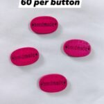 Close-up of Handmade Pink Buttons showing vibrant color – funky buttons by HnA Boutique Pakistan