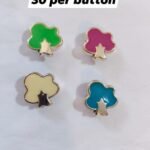 Metal Trees Buttons with detailed tree design – HnA Boutique Pakistan
