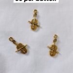 Metal Guitar Buttons with silver-tone design – HnA Boutique Pakistan