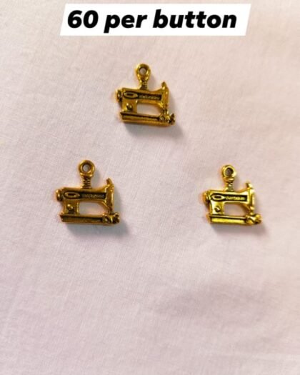 Metal Sewing Machine Buttons with detailed design – HnA Boutique Pakistan