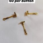 Metal Rake Buttons – quirky garden-inspired funky button design by HnA Boutique Pakistan