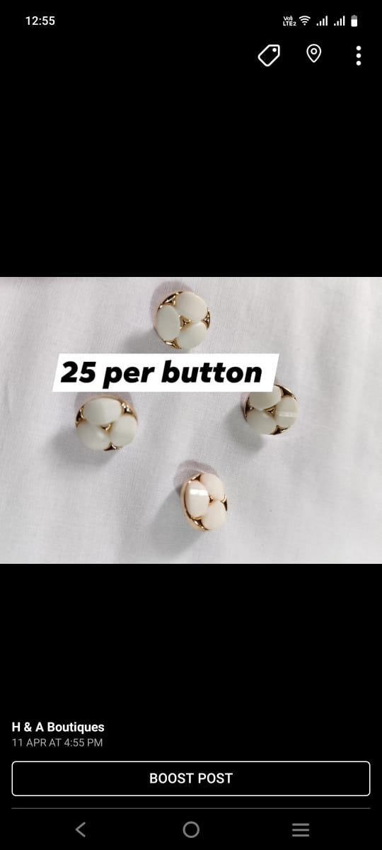 Glossy Pearl White Buttons for festive and formal wear – HnA Boutique Pakistan