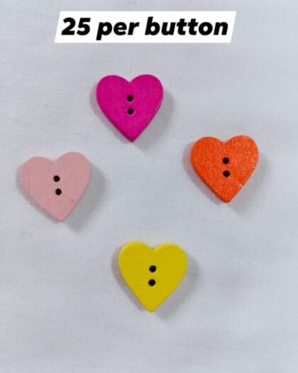 Multi Mini Hearts Buttons