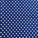 Navy blue Polka lawn fabric