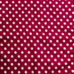 Shocking Pink Polka Lawn Fabric – 63" Width