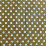 Mustard polka lawn fabric with white dots – soft, 63-inch wide summer fabric from HnA Boutique Pakistan