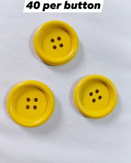 Front view of Yellow Classic Button – Funky and bright style from HnA Boutique Pakistan