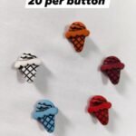 Colorful Ice Cream Buttons – funky kidswear and DIY craft accessories from HnA Boutique Pakistan