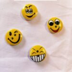 Front view of colorful Emoji 1 Buttons for DIY fashion – HnA Boutique Pakistan