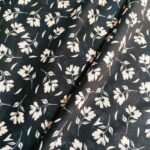 Floral digital printed lawn fabric with vibrant colors – 63-inch wide summer fabric for Pakistani women