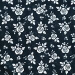 Roses with flowers digital lawn fabric – 63-inch wide breathable floral fabric for Pakistani summer fashion