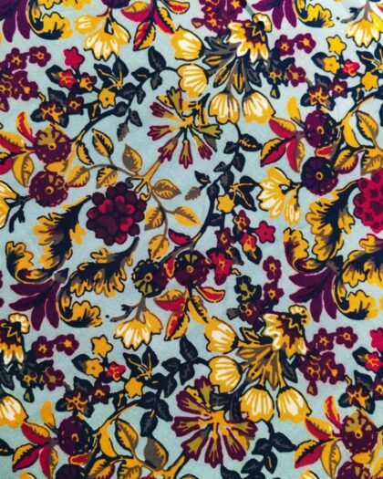 Yellow Pink Floral — 63"